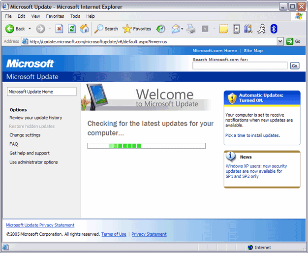 Download Microsoft Update Window