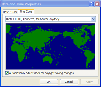 Date and time properties