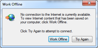 Lose internet and work offline