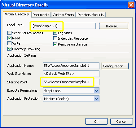 Wise Virtual Directory Details (Bad)