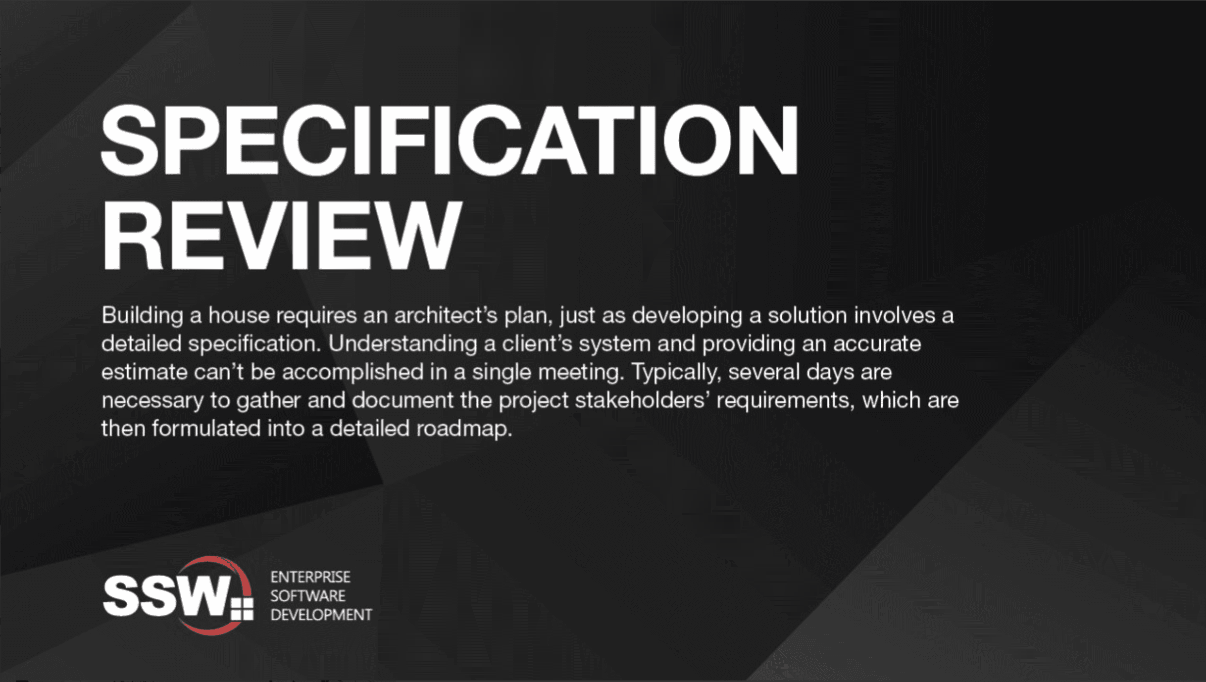 The Specification Review