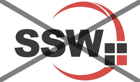 ssw logo - insufficient contrast
