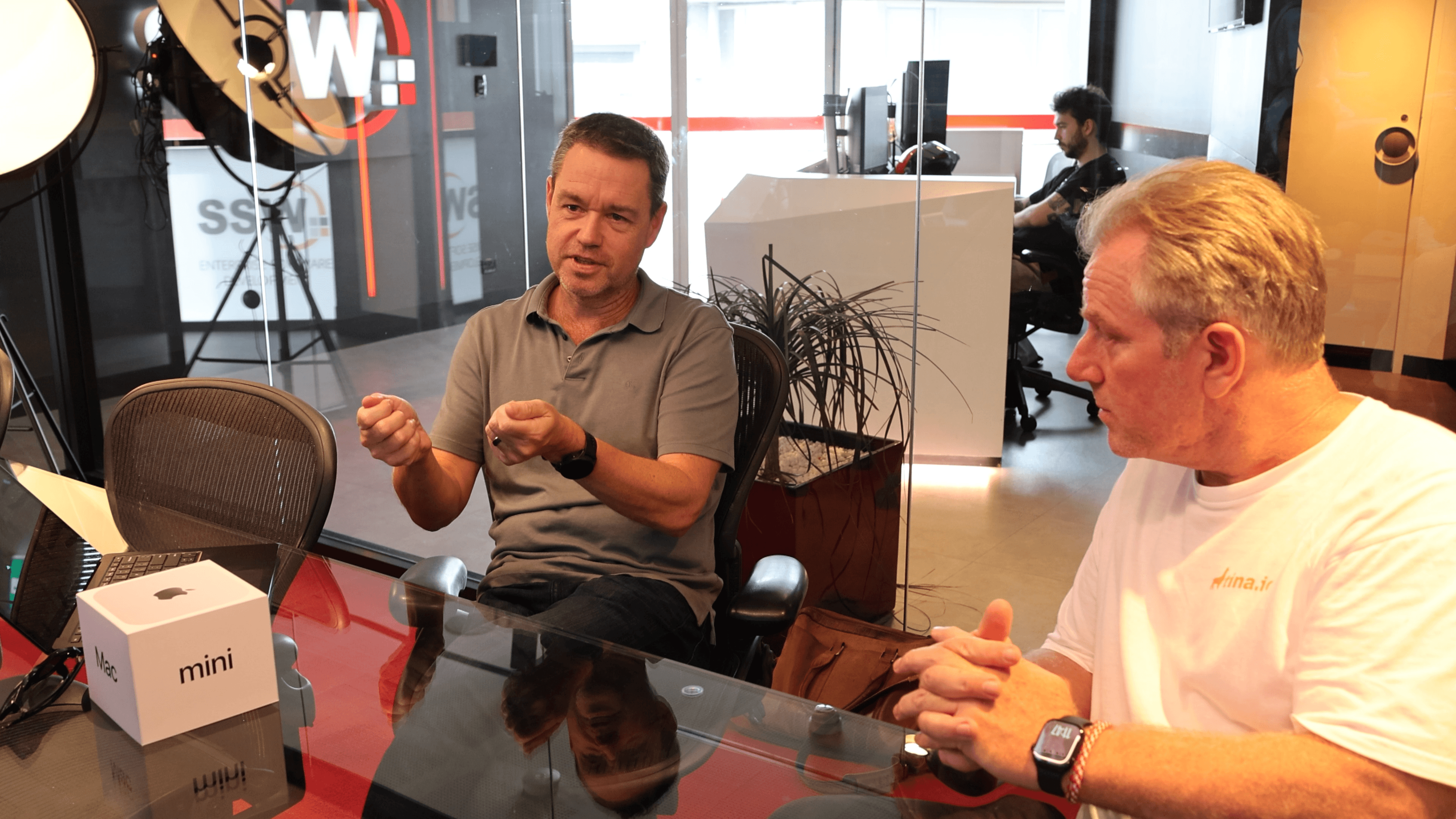 Adam and a client discussing the specific details of their OpenClaw implementation