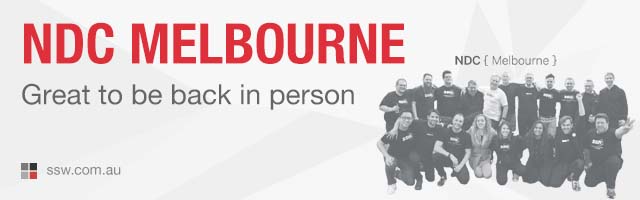 NDC Conference Melbourne – We’re back in-person