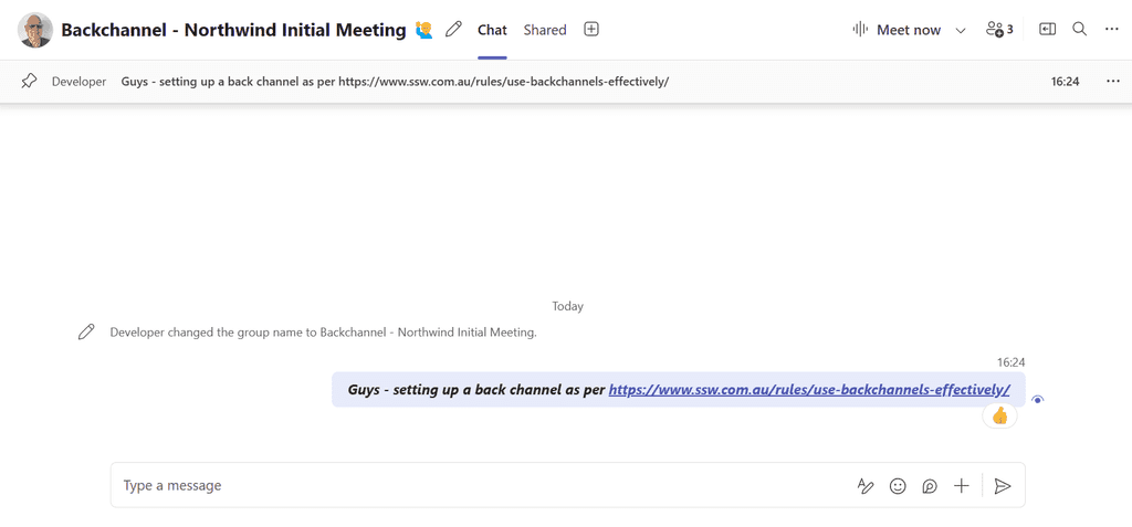 northwind backchannel