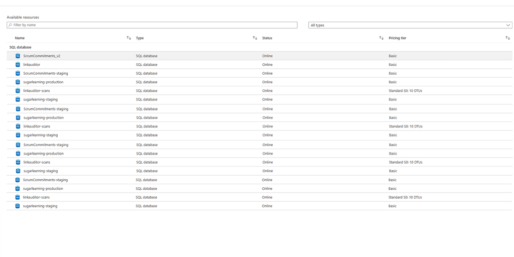 single db per tenant bad