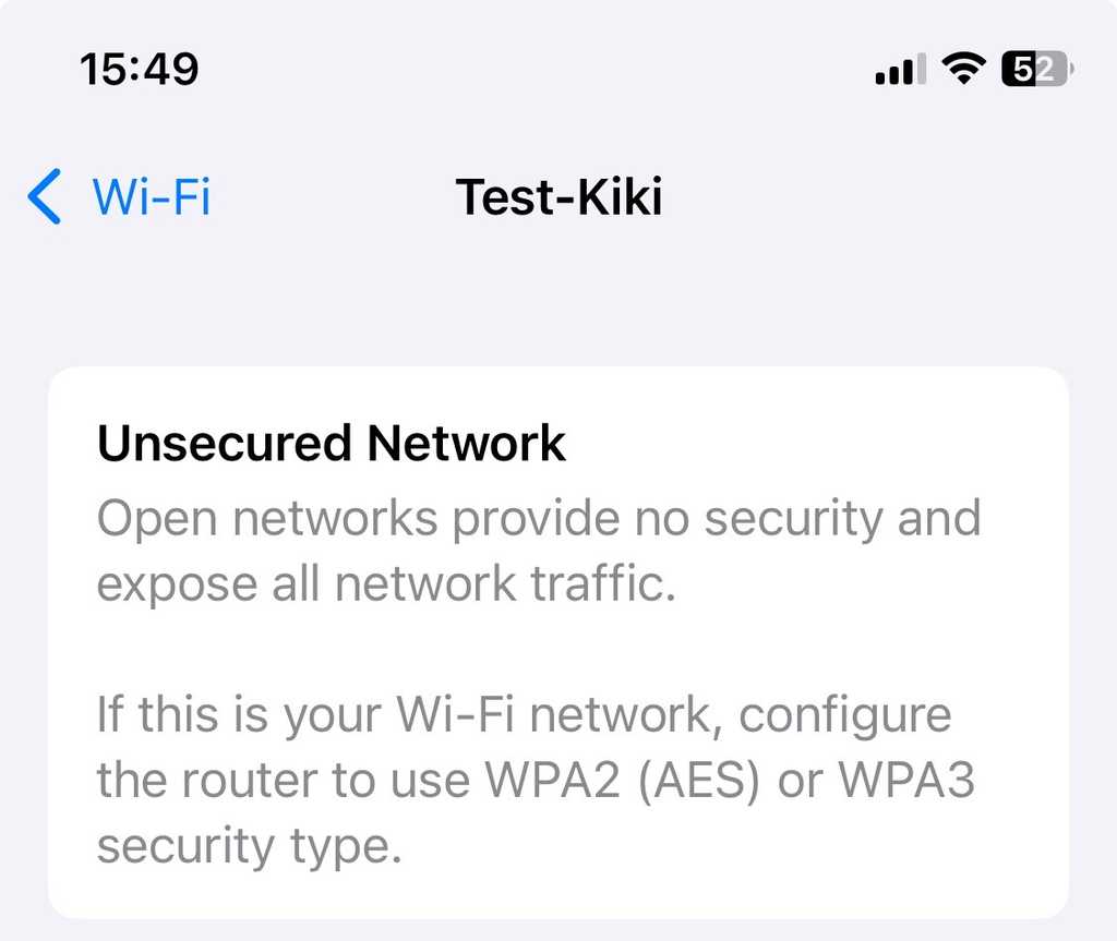 wifi unsecured