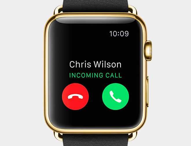 apple iwatch incoming call