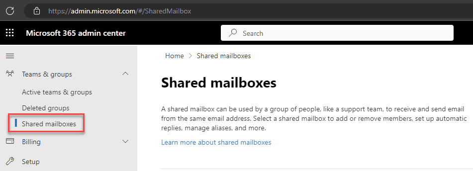 shared mailboxes