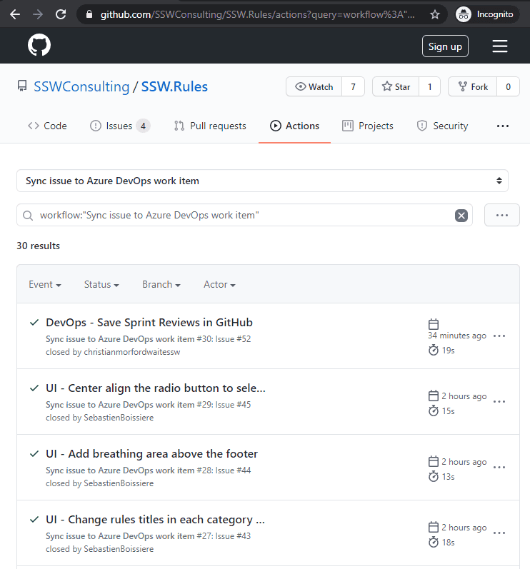 GitHub Issues Syncing to AzDevOps