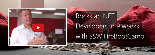Developer to Rockstar in 9 Weeks with SSW.FireBootCamp