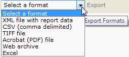 Export Format List
