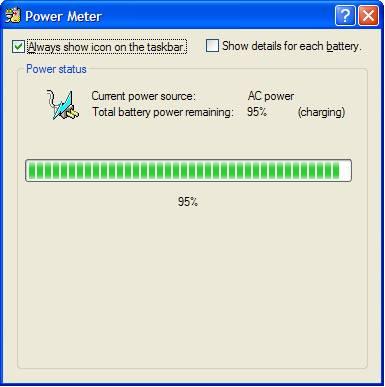 Windows XP Power Meter