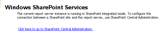 Simple information in Reporting Services Manager