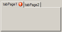 Add an error provider on a tab
