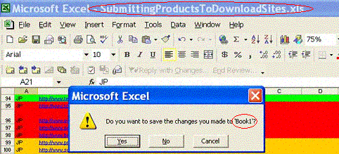 Excel Interface