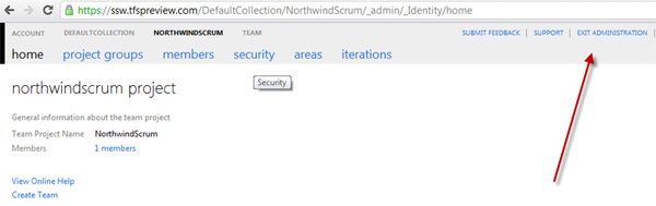 Figure: A user does not know they are in administration mode. Add the red cross and rename to Close Administration View
