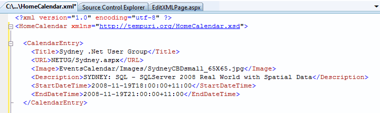 XML Page