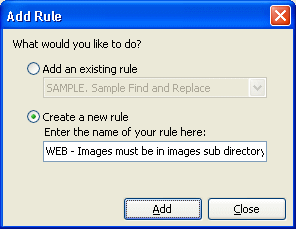 Add new rule